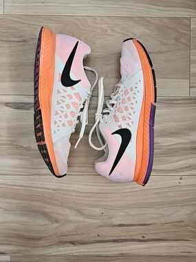 Nike Air Zoom Pegasus 31 Womens Running Shoe White, Mango & Purple Size 7.5